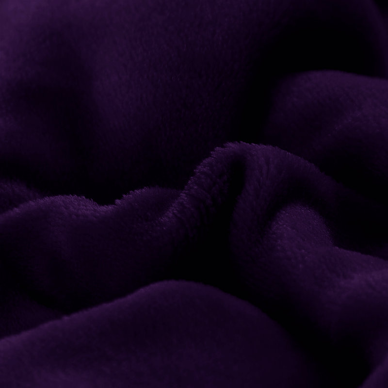 Sherpa Fleece Fur Thick Reversible Blanket Throw, 130cm x 150cm, Navy Blue