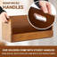 Ensemble de 2 boîtes de rangement pour DVD en bois avec support de tablette pour DVD