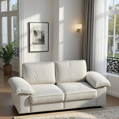 Space-Saving Storage Sofa With Hidden Compartments, Ideal For Small Living Spaces And Contemporary Homes, Comfortable For Relaxing And Entertaining
