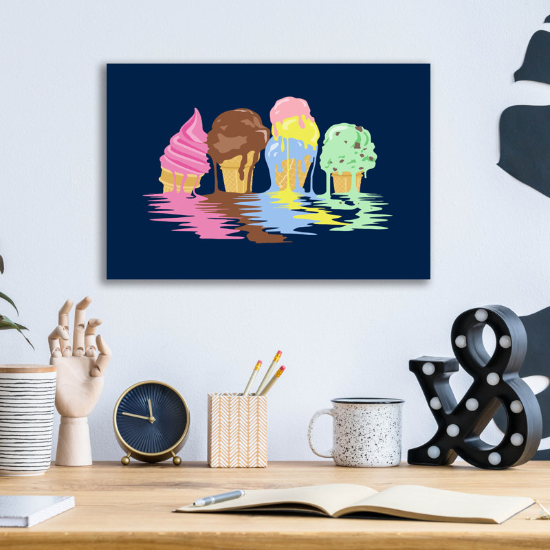 «Ice Cream Dreams» par Rachel Caldwell, H 12 po x l 16 po x P 0,13 po