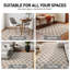 Tapis à poils longs beige à poils mi-longs, texture douce, adapté aux enfants et aux animaux de compagnie-1372148494
