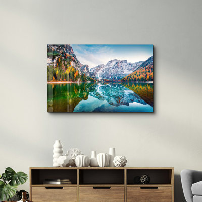 Elegant Tempered Glass Wall Art Painting 100% Tempered Glass, Thickness: 0.16 inches | UV Printed for Vibrant Colours & Durability | Perfect for Home Decor & Modern Aesthetics