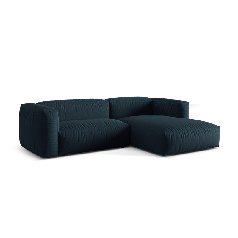 Carce 2 Seater Corner Sofa , Blue Jeans