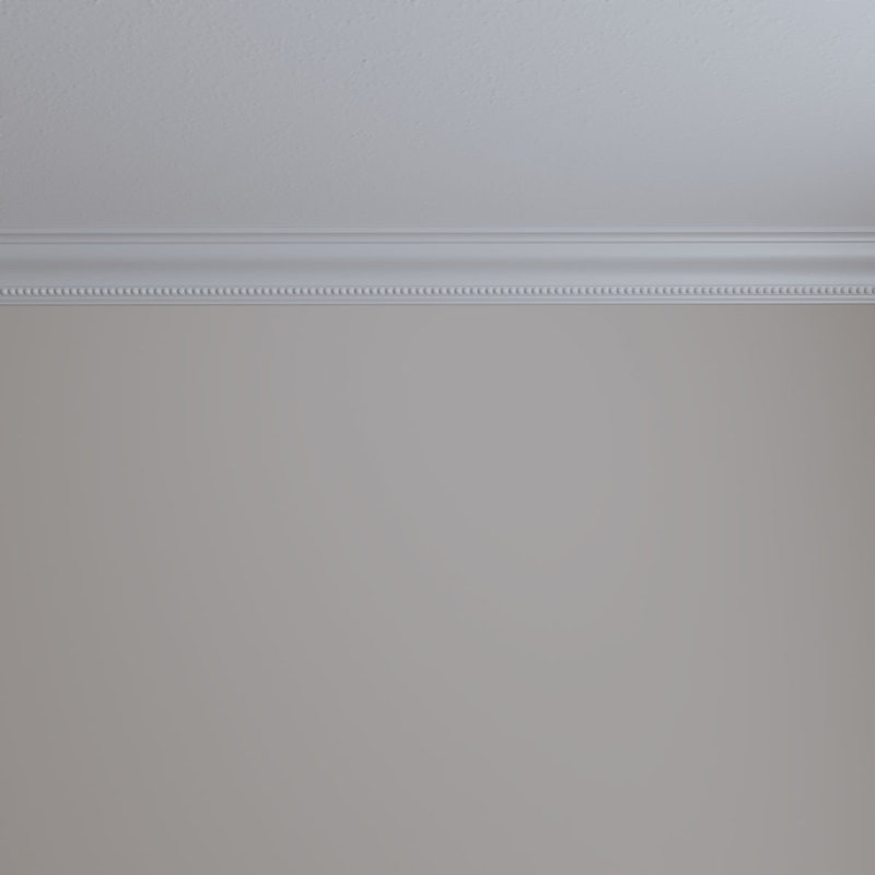Valeriano Dentil White Polyurethane Crown Moulding 94.5"