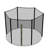 Freeport Park Forest Hill Replacement Trampoline Safety Net Enclosure Surround Netting 8FT - 6 Pole