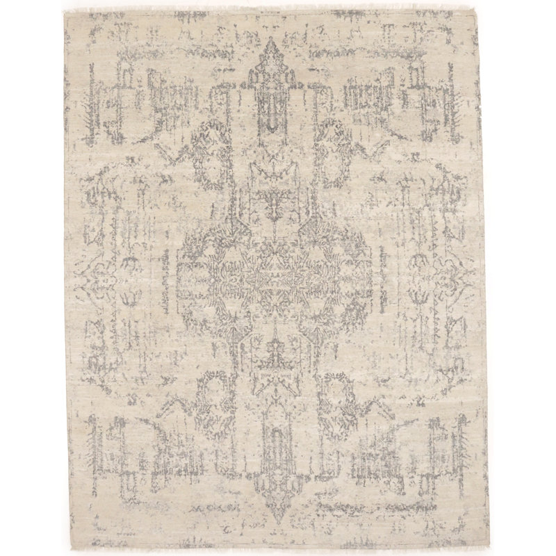 Handmade Contemporary Distressed Modern 8X10 Oriental Rug