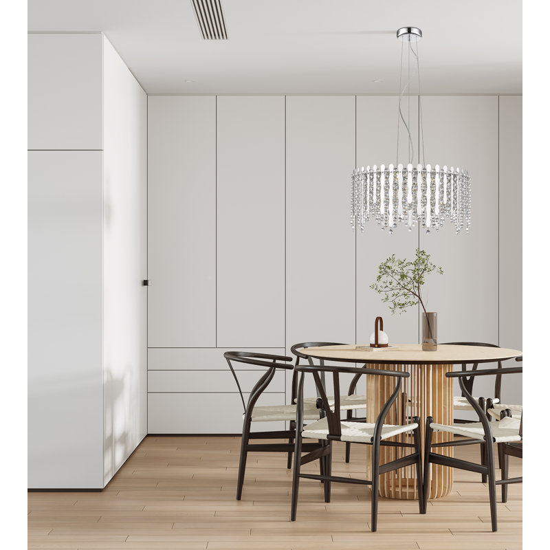 Royster 6 - Light LED Crystal Pendant