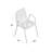 Jakob 18'' H Leather Upholstered Metal Armchair