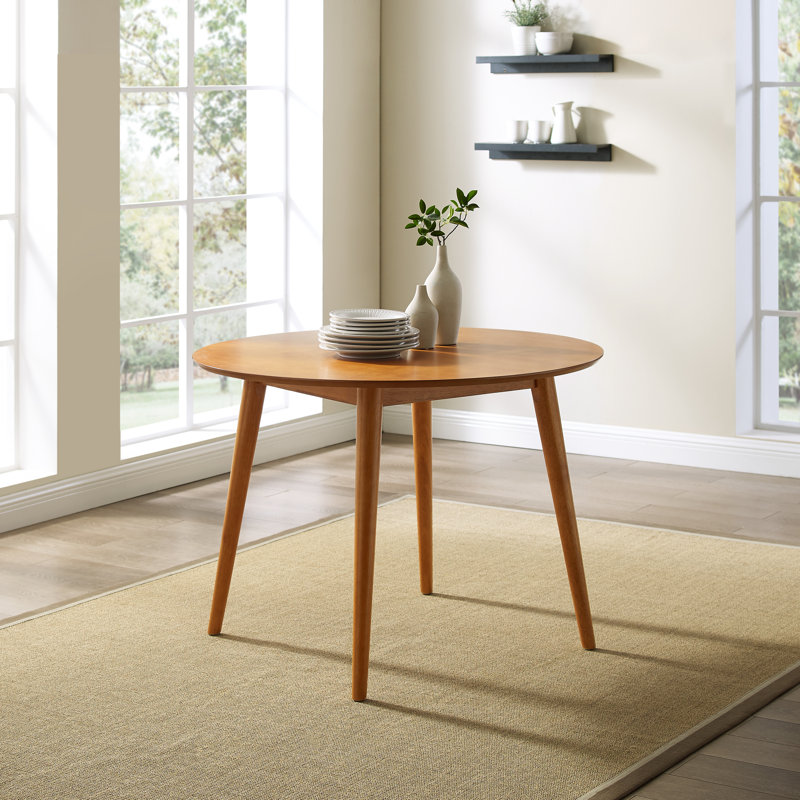 Barlow Round Dining Table, Acorn, 29.25" x 41.25" x 41.25"