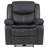Salerno Dark Grey Upholstered Power Recliner Chair-1451888235