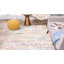 Tapis géométrique multicolore rose / jaune / ivoire-640468497