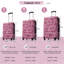 Valise à roulettes Hardshell 3 pièces avec valise TSA