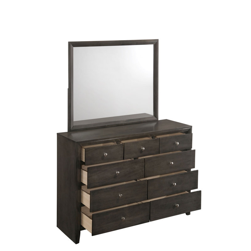 Ensemble de chambre à coucher Rodericus, Très grand, gris