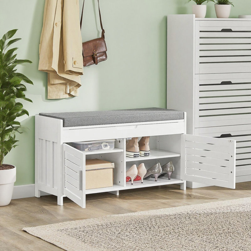 Segars Upholstered Bench with Shoe Storage