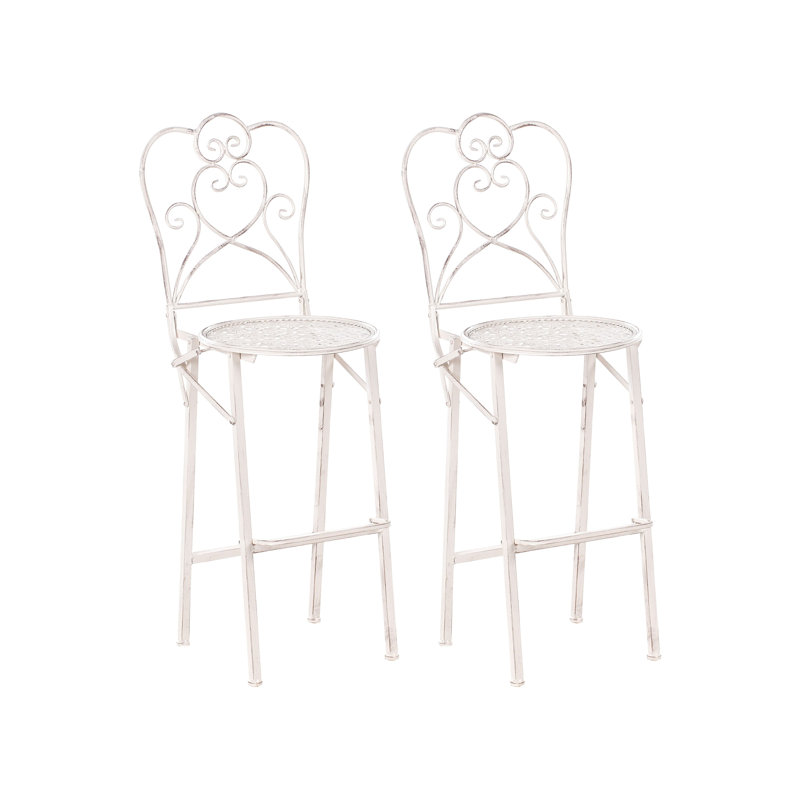 Trieste Lily Manor Bar Set with Iron Frame and Metal Outer Material