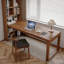 Bureau rectangulaire en bois massif noyer clair-1764011400