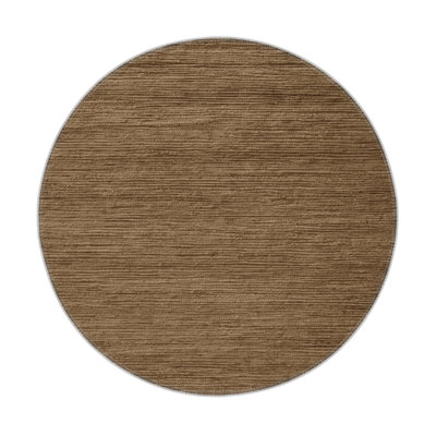 Solid Brown Indoor and Outdoor Area Rug