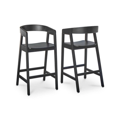 Bar Stool with Solid Wood Frame