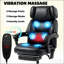 Chaise de bureau ergonomique à haut dossier avec massage en six points et chauffage lombaire pour un confort et un soutien ultimes