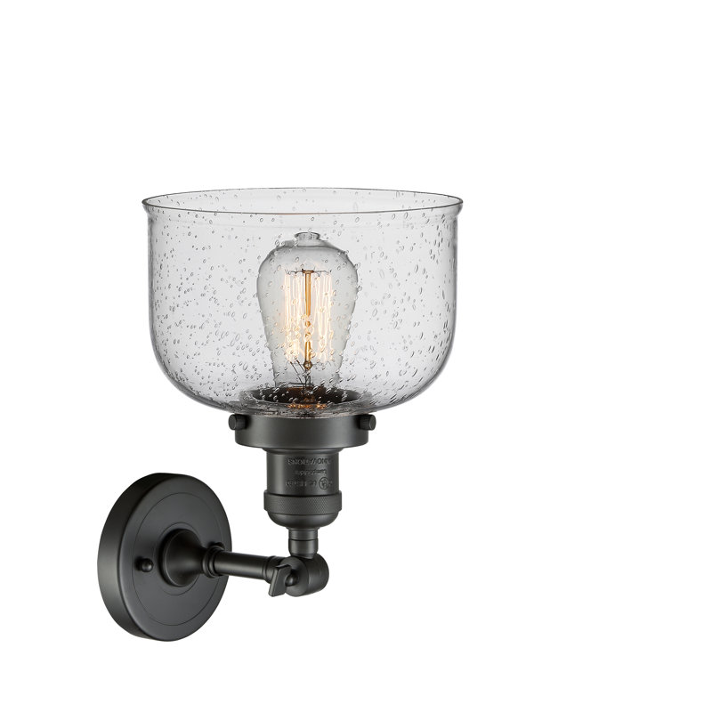 Glass Semi Flush Mount, Oil Rubbed Bronze