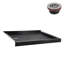 Base de douche en acrylique noir brillant avec drain à gauche 42 po x 34 po Streamline