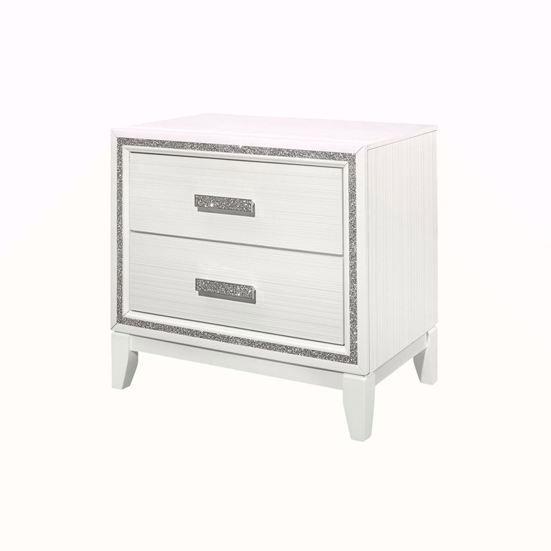 Table de chevet blanche