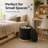 Stylish Linen Cylinder Storage Ottoman-1121326581