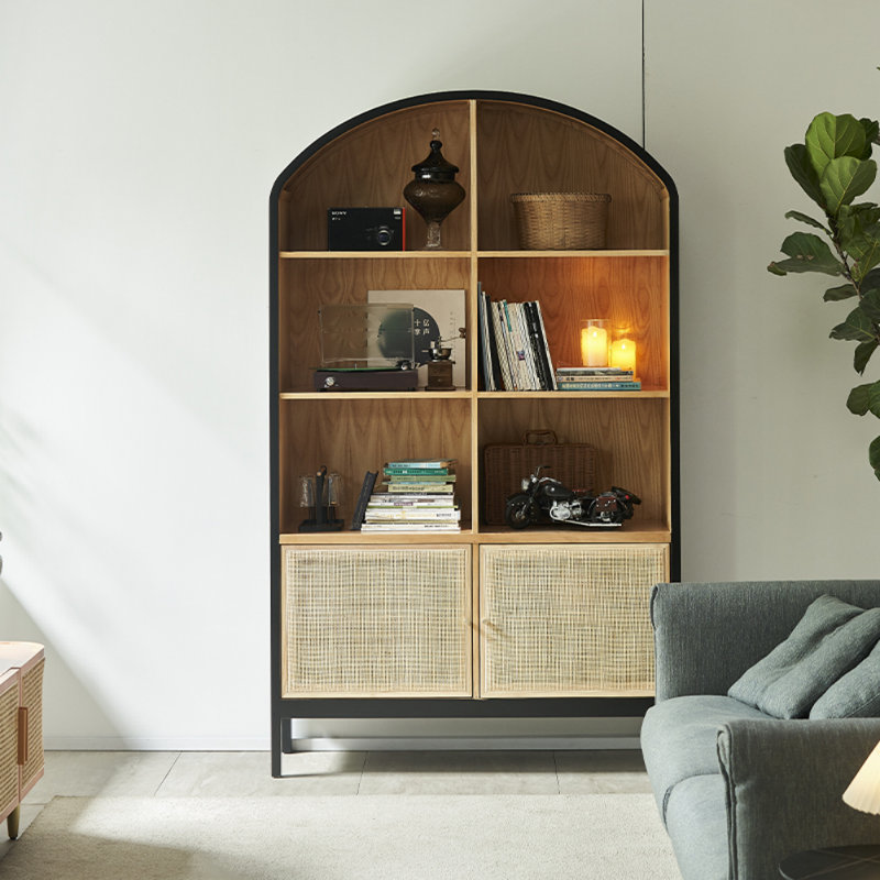 Simple and Retro Black Display Cabinet