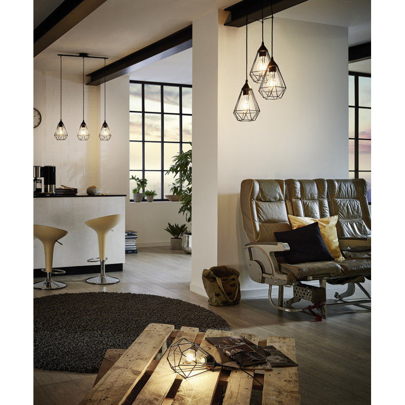 Freya 3 - Light Cluster Pendant, Black