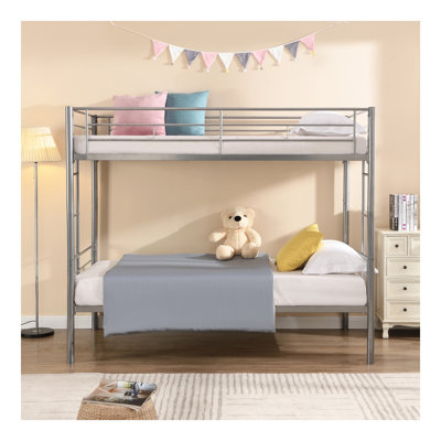 METAL BUNK BED SILVER