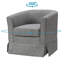 Fauteuil demi-tonneau pivotant Ailen-1746124421