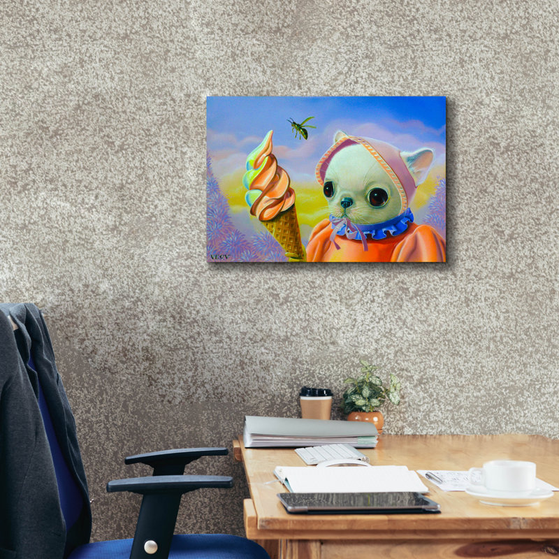 «Ice Cream» par Valery Vecu Quitard, H 18 po x l 26 po x P 0,75 po
