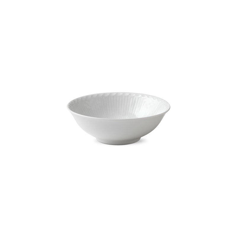Royal Copenhagen White Fluted Half Lace 11.83 oz. Bowl