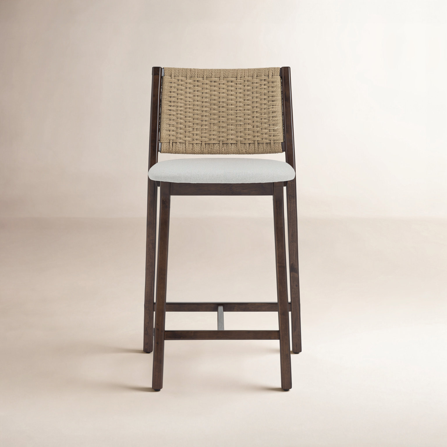 17" Bar Stool, Brown