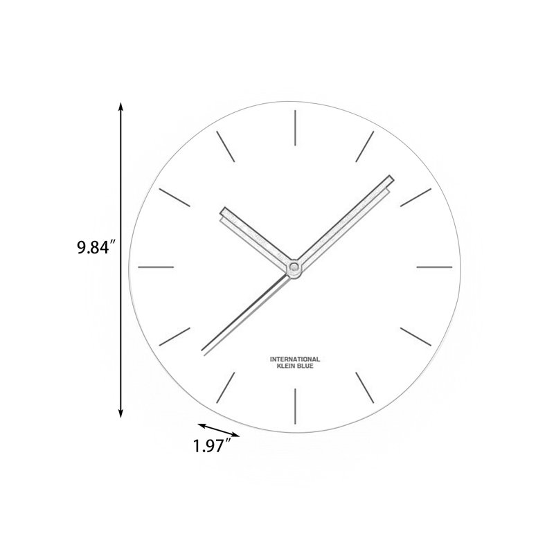 Horloge murale bleue Klein Klein