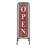 Free-Standing Metal Framed Open and Closed Sign
