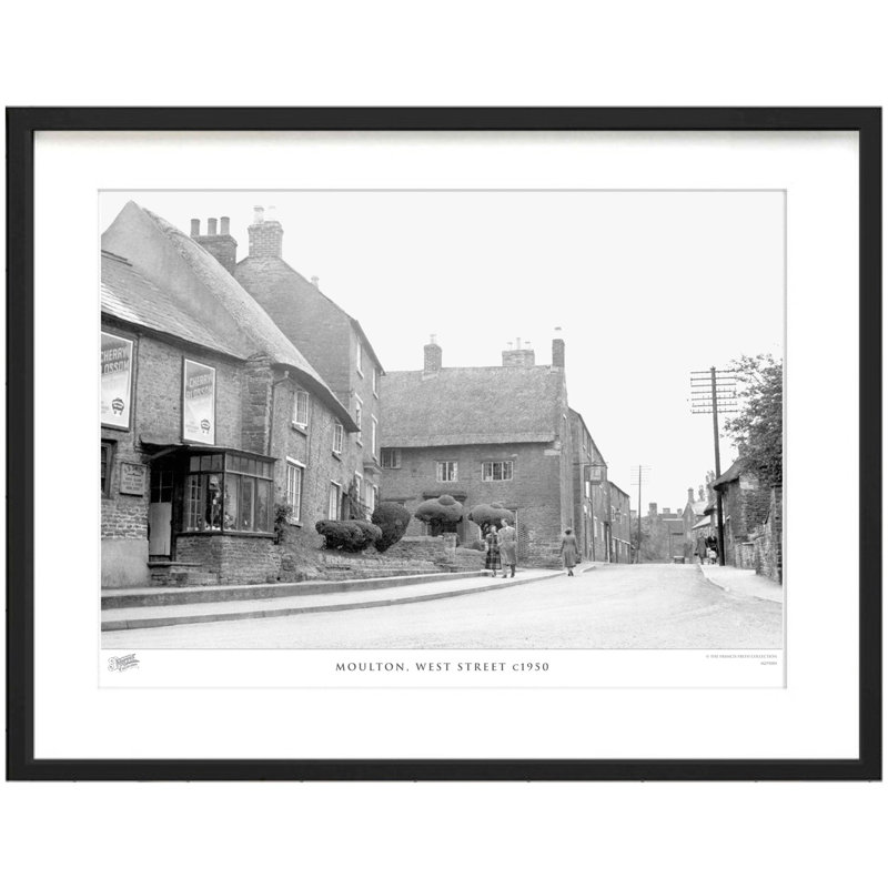 Moulton, West Street C1950 by Francis Frith - Single Picture Frame Print, 40cm H x 50cm W x 2.3cm D