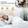 20" Farmhouse Low Profile Caged Ceiling Fans With Lights And Remote, Flush Mount Ceiling Fan