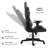 Inbox Zero Gaming Chair With Zodiac Star Sign Poker Crown Adjustable Reclining Ergonomic Swiveling PC & Racing Game Chair in Black