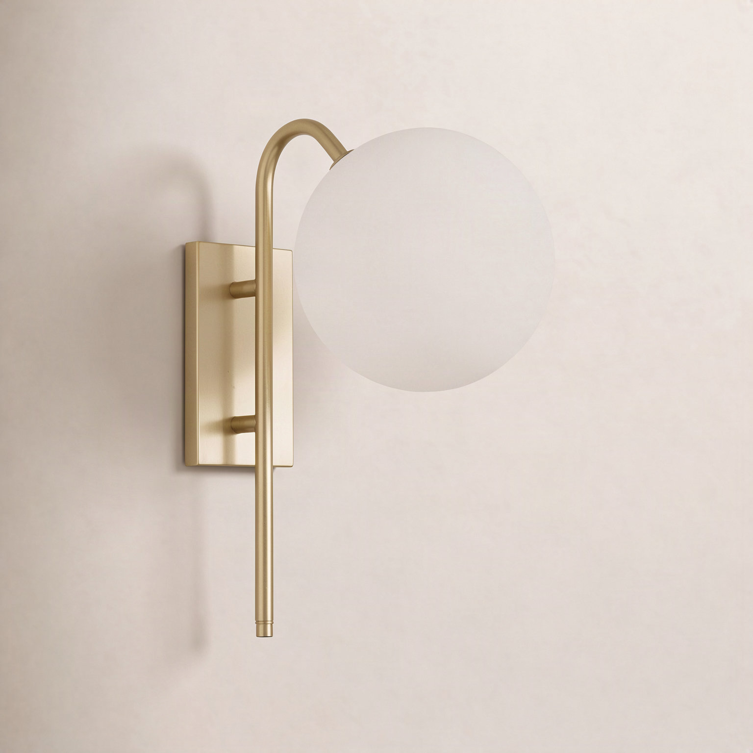 Ingrid Single Light Wallchiere, Aged Brass