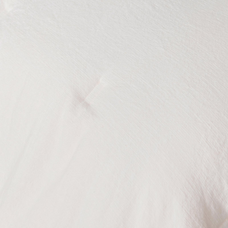 Talia Linen Comforter Set, Twin 1 sham + 1 comforter, White