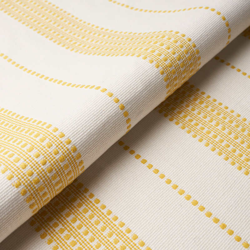 Tissu à rayures Lubeck, Jaune
