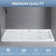 60"W x 32"D Rectangle Shower Base, Marble-Look Acrylic Shower Pan with Anti-slip Texture