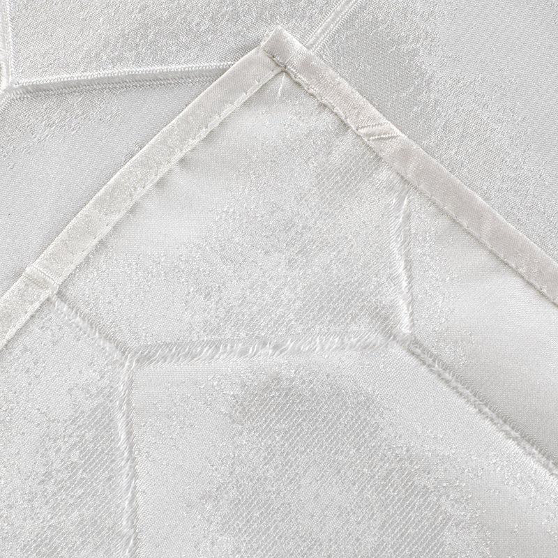 Rideau de douche géométrique simple, Blanc