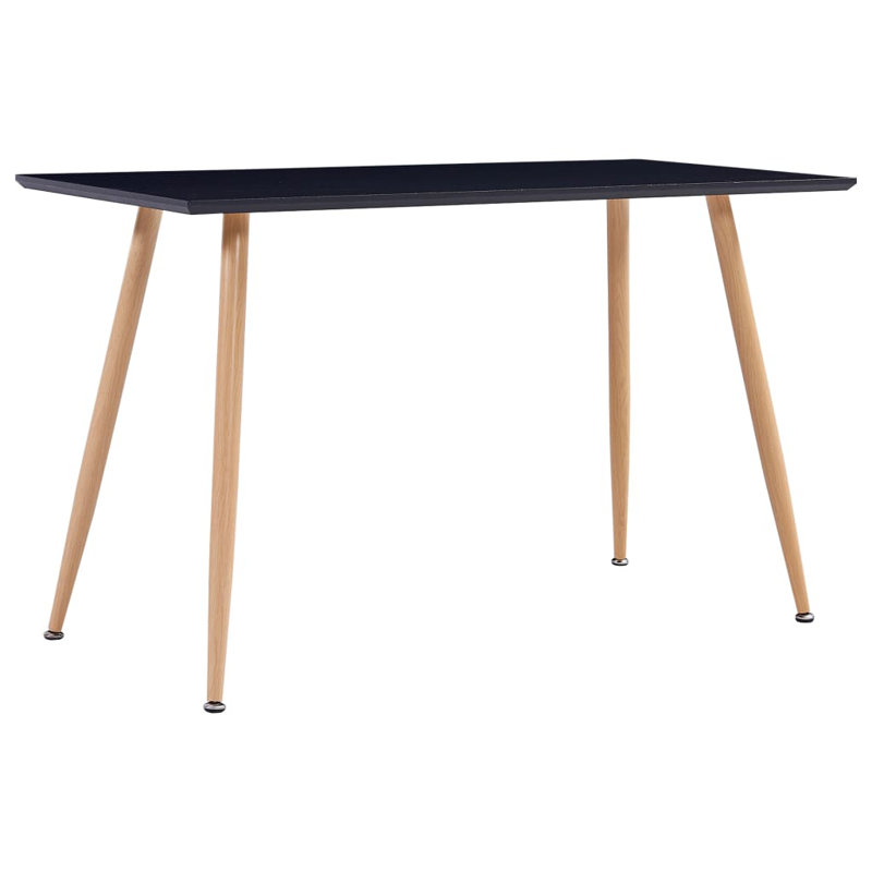 Cappe Metal Base Dining Table, Black