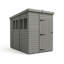 Total Sheds 5ft x 10ft Composite Pent Garden Shed - Single Door - With Windows - EPDM Rubber Roof - UK Manufactured