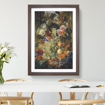 Still Life with Flowers and Fruit Vol.1 by Jan Van Huysum - Picture Frame Painting