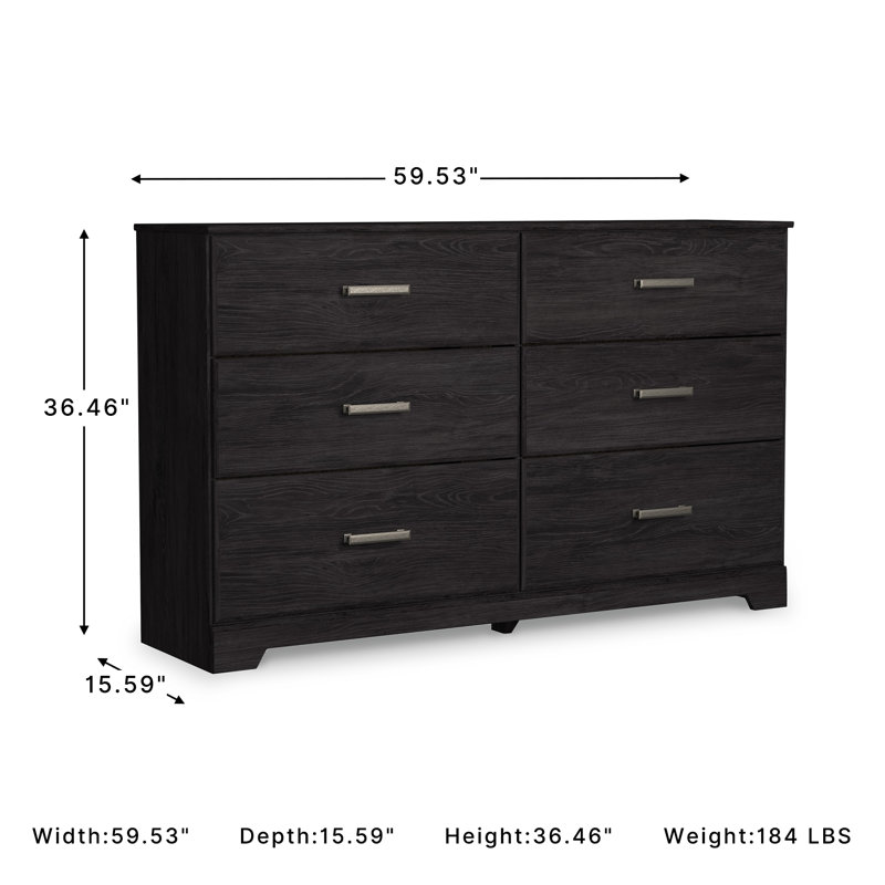 Eria 59.53'' W 6 - Drawer Dresser