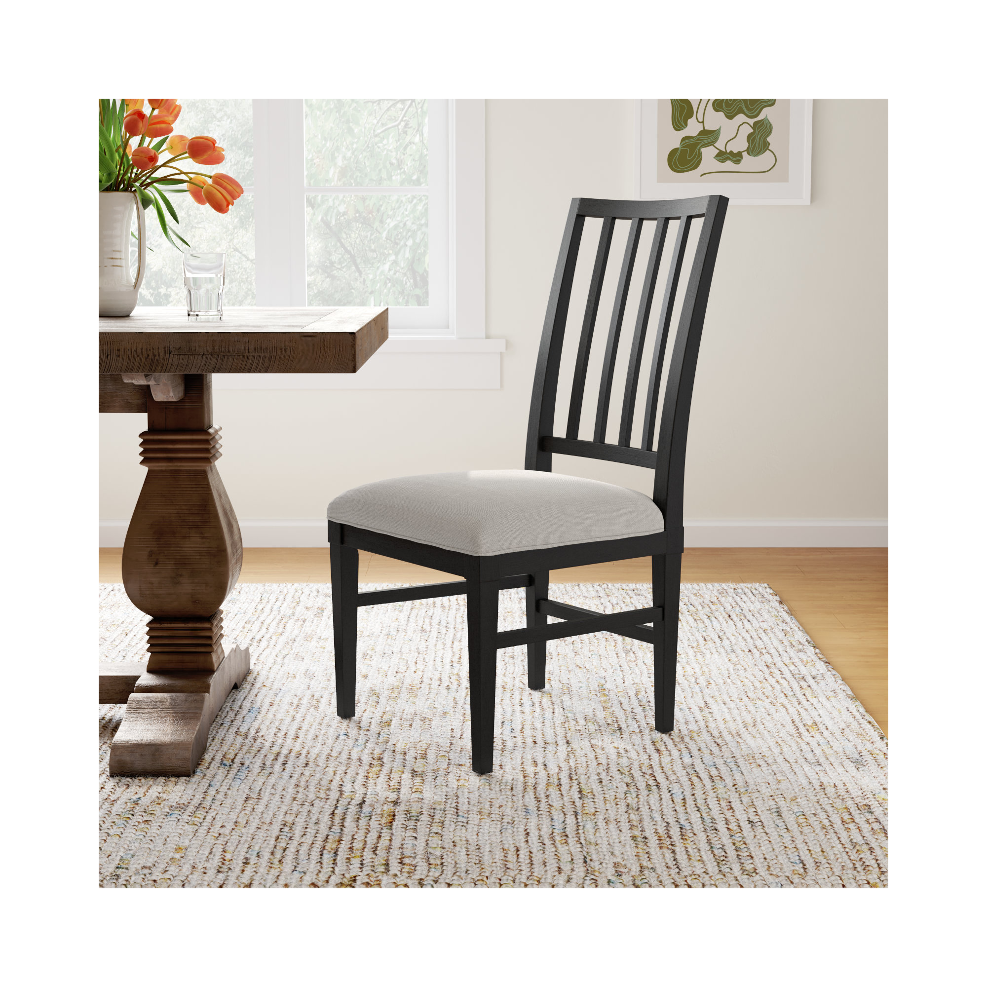 Nadine Side Chair, Black