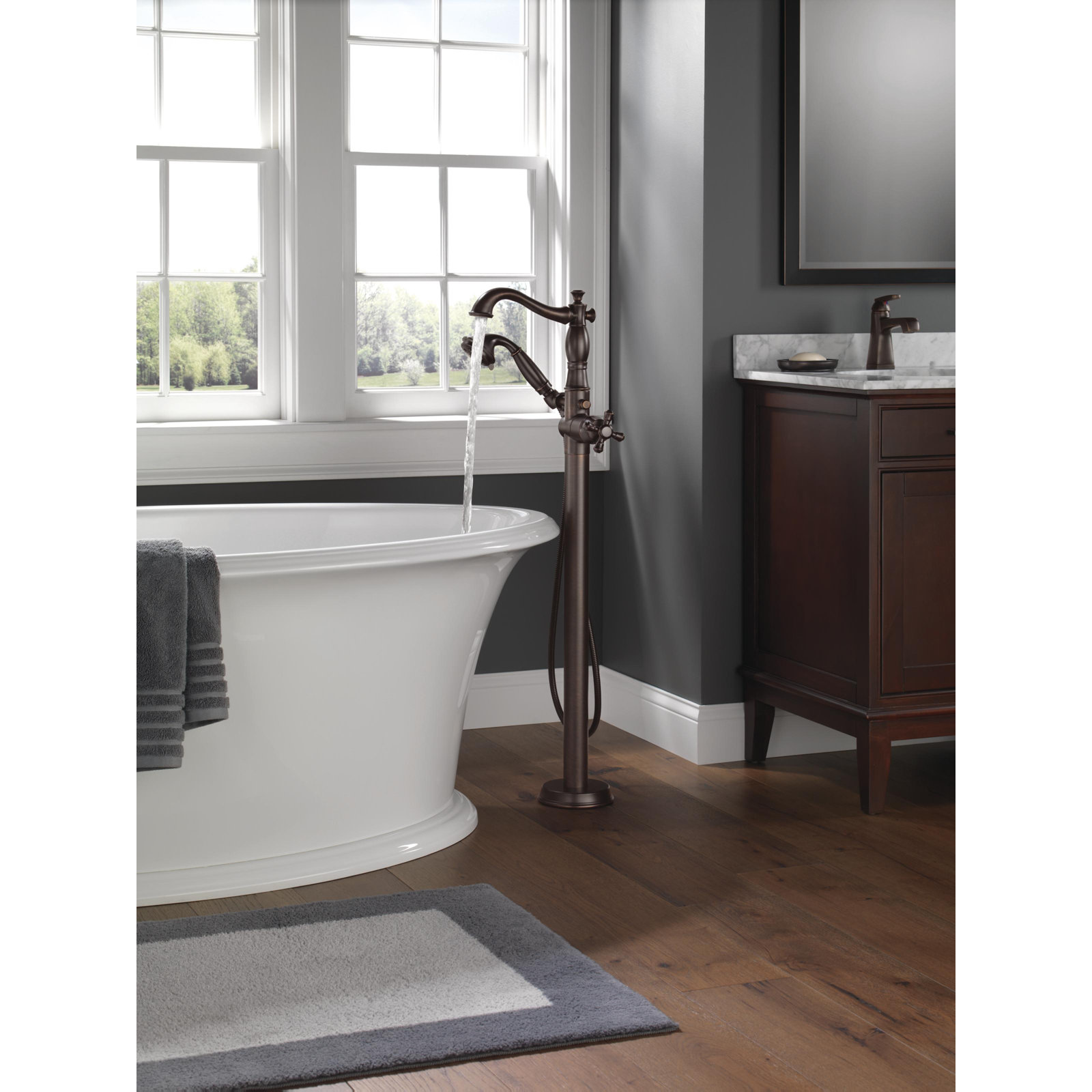 Cassidy™ Freestanding Clawfoot Tub Faucet, Venetian Bronze